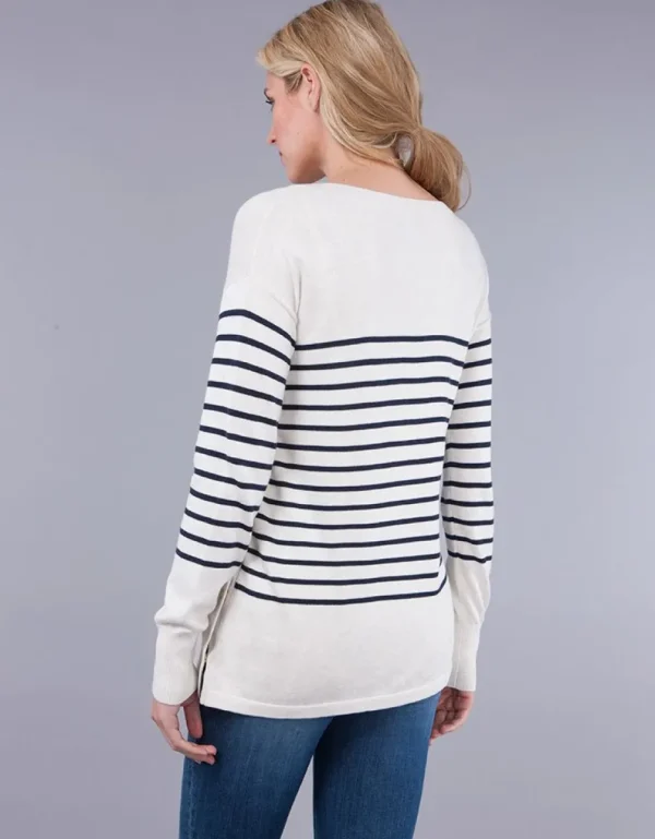 Best Sale Zwangerschaps- En Voedingstrui Met Bretonse Streep Van Katoenmix Vrouw Topjes