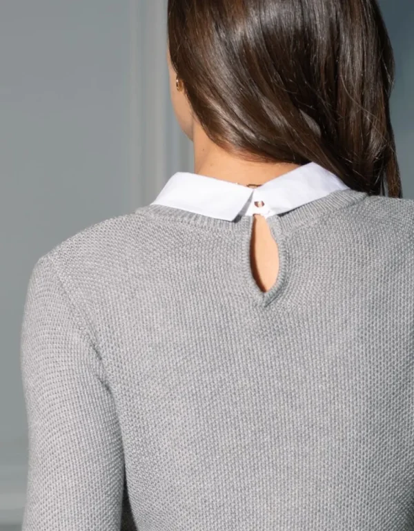 Store Zwangerschaps- En Voedingsshirt-Trui In Katoenmix Vrouw Topjes