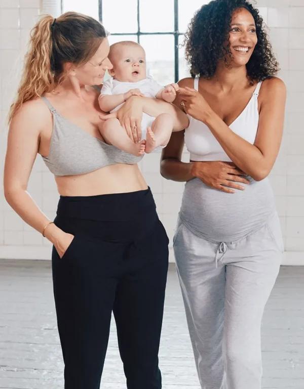 Fashion Zwangerschapsjoggers Grijs En Zwart 2-Pack Vrouw Zwangerschaps-Essentials