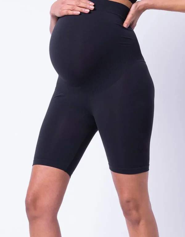 Hot Zwarte Buik-Omsluitende Positieshort Vrouw Zwangerschaps-Essentials