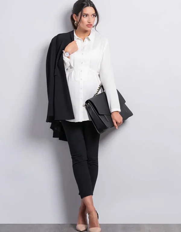 Fashion Zwarte Getailleerde Positieblazer Vrouw Occasion Dresses