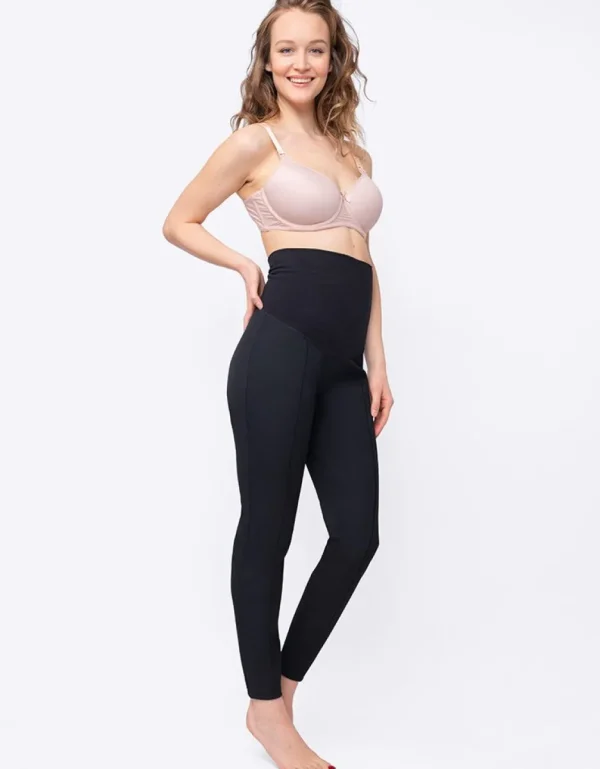 Flash Sale Zwarte Post-Zwangerschap Vormgevende Broeken Vrouw Broeken En Rokken