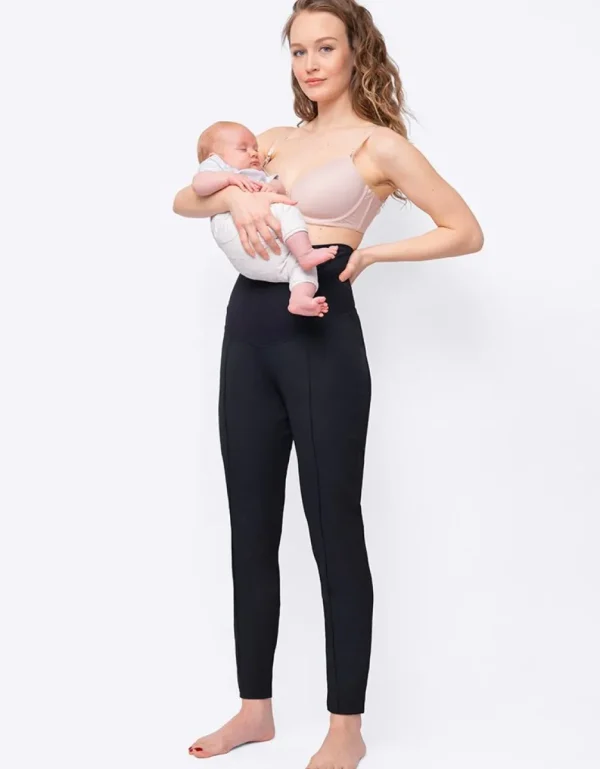Flash Sale Zwarte Post-Zwangerschap Vormgevende Broeken Vrouw Broeken En Rokken