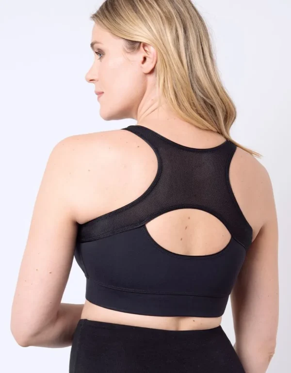 Store Zwarte Zwangerschaps- En Voedingssportbeha Vrouw Lingerie En Corrigerende Kleding